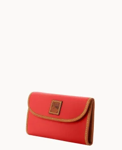 Dooney & Bourke The Pebble Grain Collection|Grab and Go<Pebble Grain Continental Clutch Red