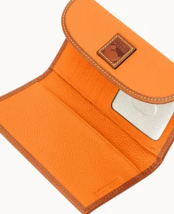 Dooney & Bourke The Pebble Grain Collection|Grab and Go<Pebble Grain Continental Clutch Clementine
