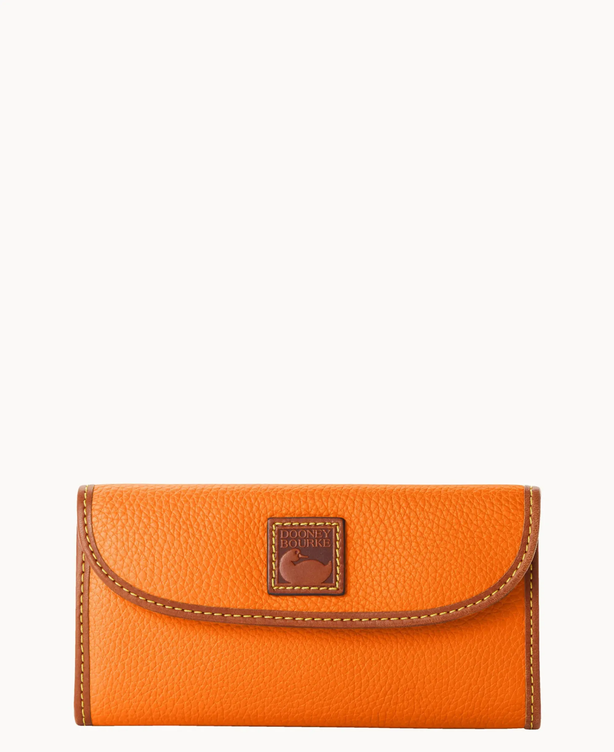 Dooney & Bourke The Pebble Grain Collection|Grab and Go<Pebble Grain Continental Clutch Clementine