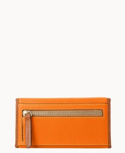 Dooney & Bourke The Pebble Grain Collection|Grab and Go<Pebble Grain Continental Clutch Clementine