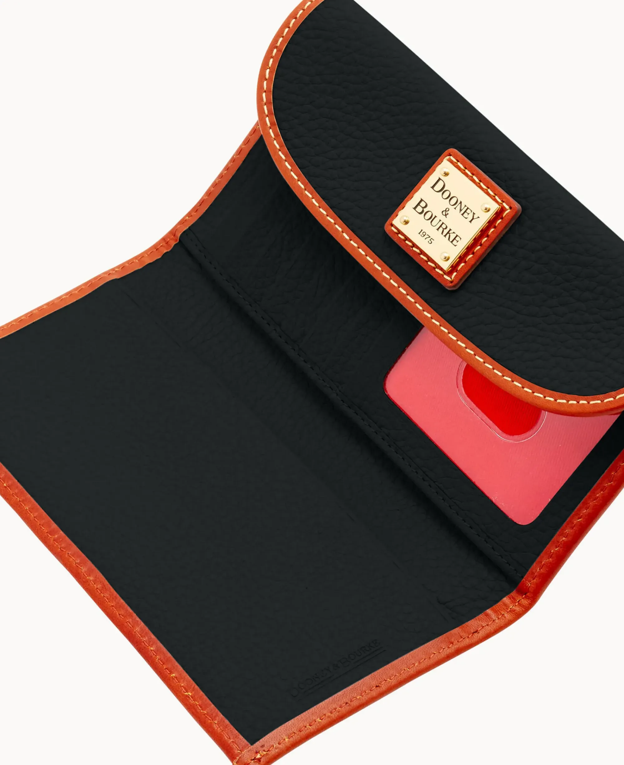 Dooney & Bourke The Pebble Grain Collection|Grab and Go<Pebble Grain Continental Clutch Black