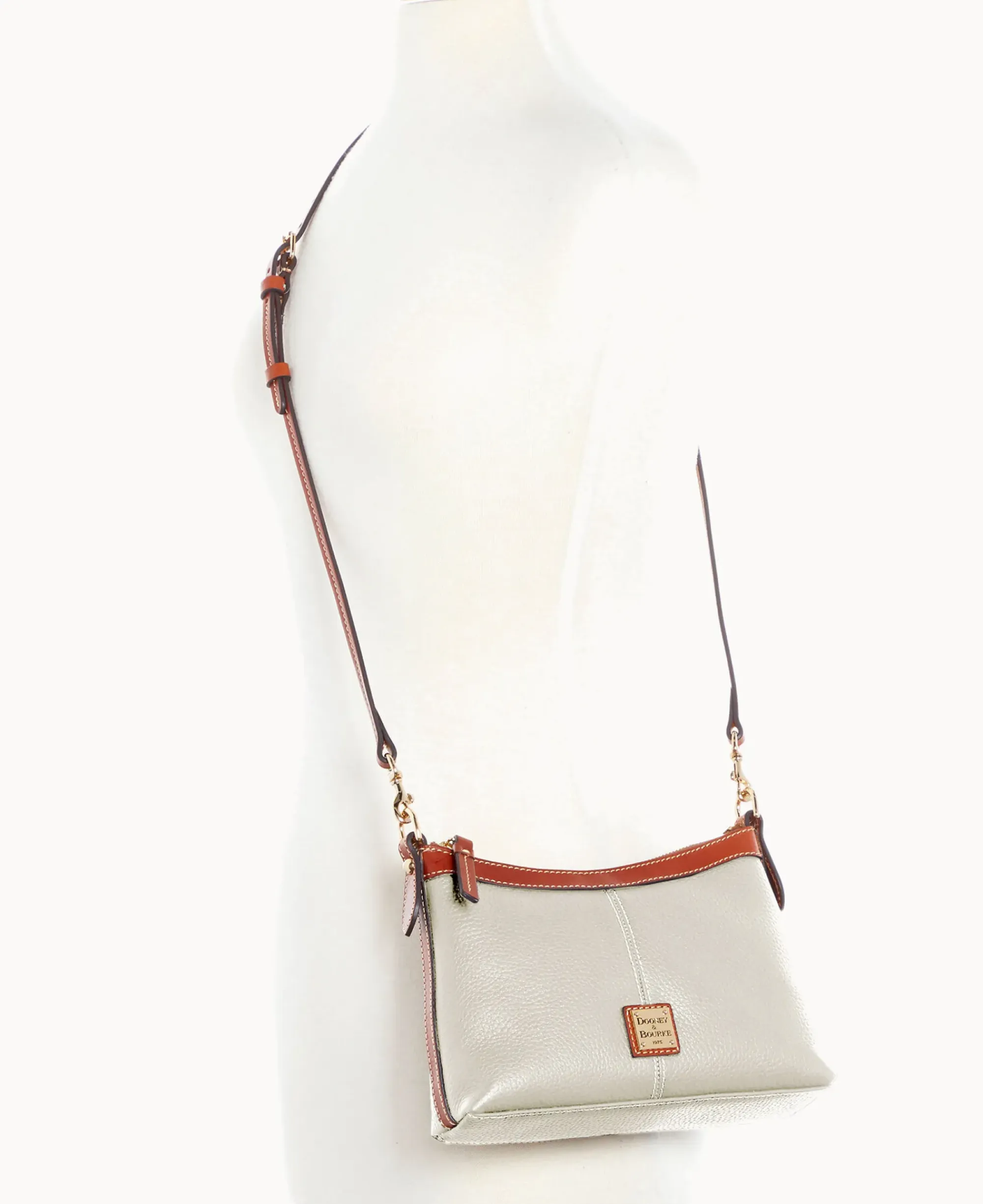 Dooney & Bourke The Pebble Grain Collection|Pebbled Leather<Pebble Grain Crossbody Pouch White