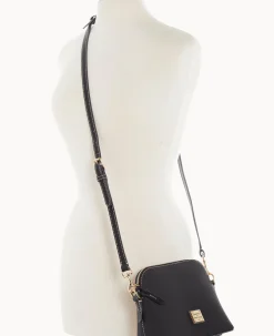 Dooney & Bourke The Pebble Grain Collection|Pebbled Leather<Pebble Grain Domed Crossbody Black Black