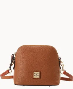 Dooney & Bourke The Pebble Grain Collection|Pebbled Leather<Pebble Grain Domed Crossbody Caramel