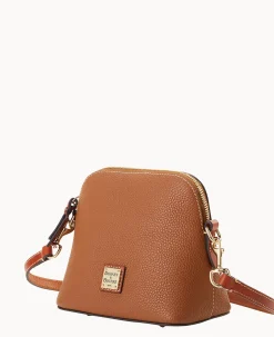 Dooney & Bourke The Pebble Grain Collection|Pebbled Leather<Pebble Grain Domed Crossbody Caramel
