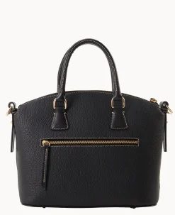 Dooney & Bourke The Pebble Grain Collection|Pebbled Leather<Pebble Grain Domed Satchel Black Black