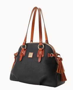 Dooney & Bourke The Pebble Grain Collection|Pebbled Leather<Pebble Grain Domed Satchel Black