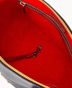 Dooney & Bourke The Pebble Grain Collection|Pebbled Leather<Pebble Grain Domed Satchel Midnight Blue