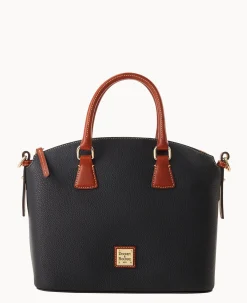 Dooney & Bourke The Pebble Grain Collection|Pebbled Leather<Pebble Grain Domed Satchel Black