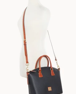 Dooney & Bourke The Pebble Grain Collection|Pebbled Leather<Pebble Grain Domed Satchel Black