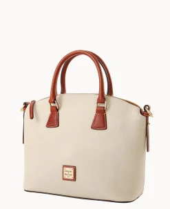 Dooney & Bourke The Pebble Grain Collection|Pebbled Leather<Pebble Grain Domed Satchel Bone
