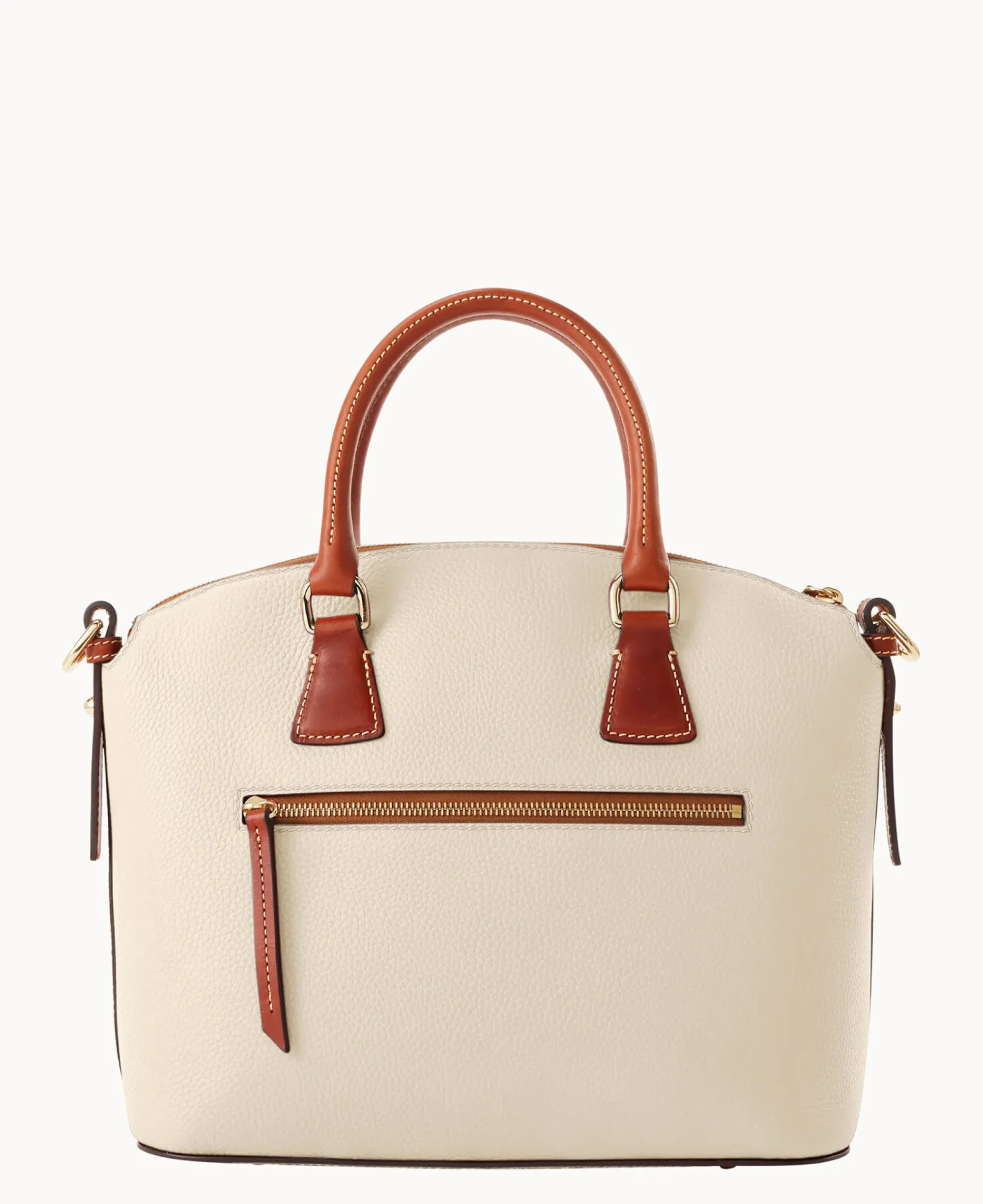 Dooney & Bourke The Pebble Grain Collection|Pebbled Leather<Pebble Grain Domed Satchel Bone