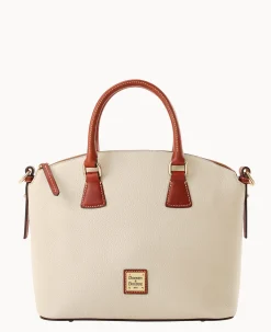 Dooney & Bourke The Pebble Grain Collection|Pebbled Leather<Pebble Grain Domed Satchel Bone