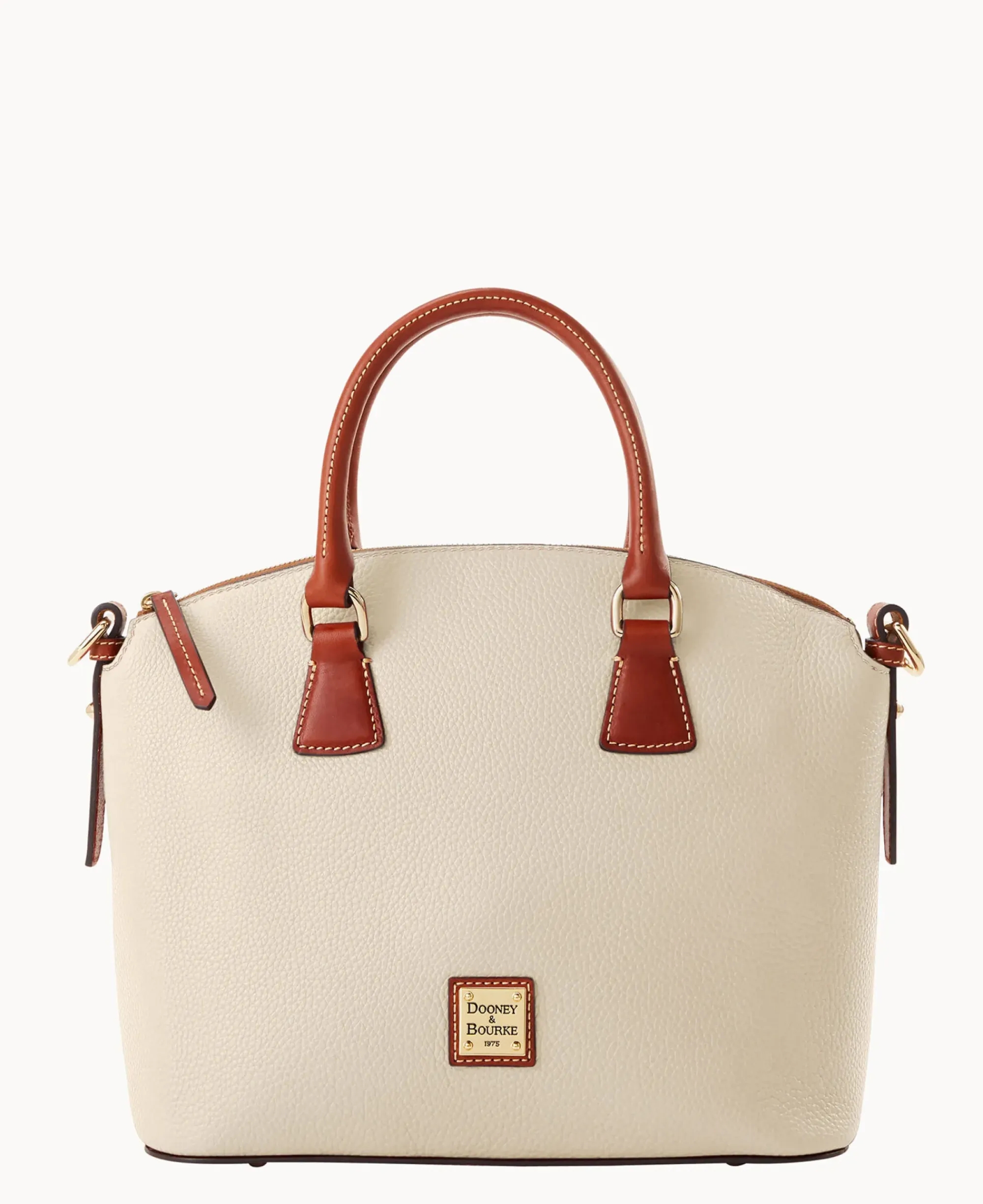 Dooney & Bourke The Pebble Grain Collection|Pebbled Leather<Pebble Grain Domed Satchel Bone