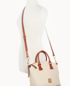 Dooney & Bourke The Pebble Grain Collection|Pebbled Leather<Pebble Grain Domed Satchel Bone