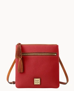 Dooney & Bourke The Pebble Grain Collection|Pebbled Leather<Pebble Grain Double Zip Tassel Crossbody Red