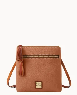 Dooney & Bourke The Pebble Grain Collection|Pebbled Leather<Pebble Grain Double Zip Tassel Crossbody Caramel