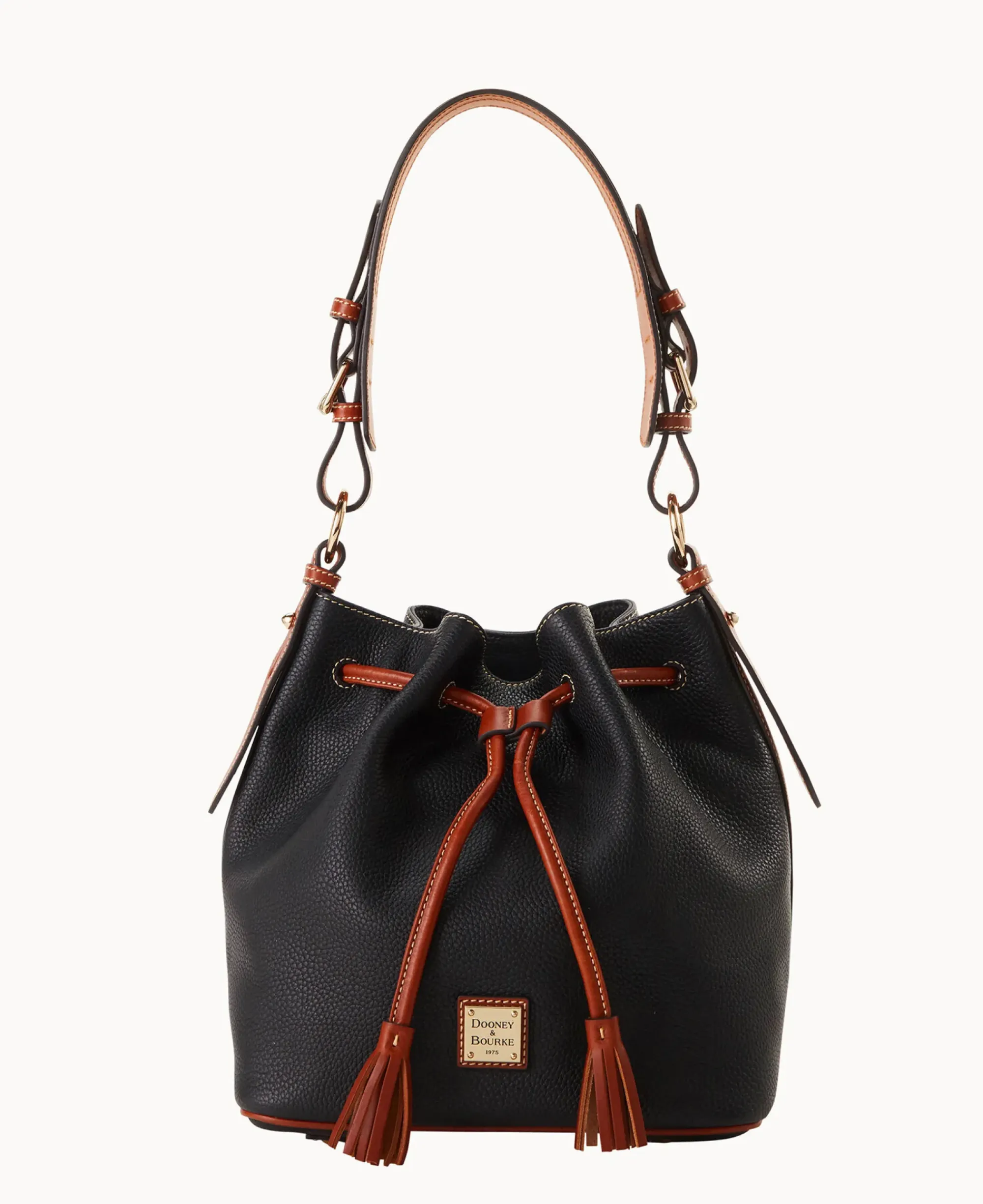 Dooney & Bourke The Pebble Grain Collection|Pebbled Leather<Pebble Grain Drawstring Black