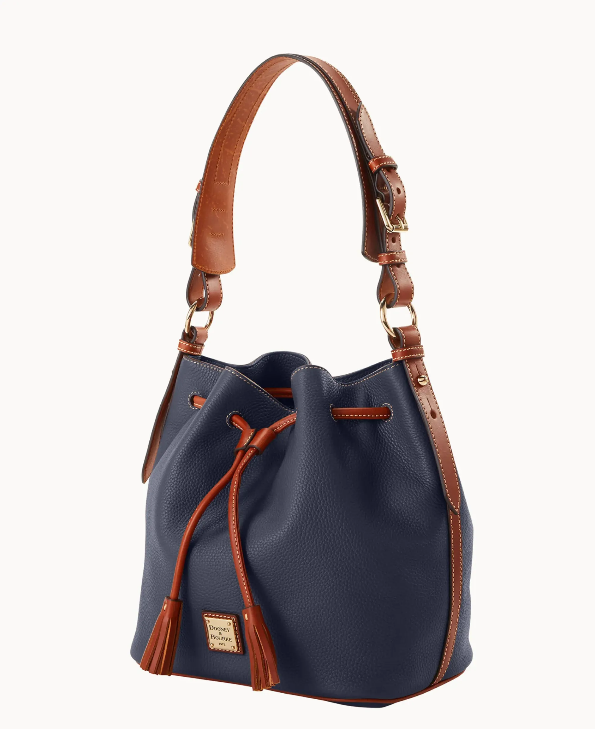 Dooney & Bourke The Pebble Grain Collection|Pebbled Leather<Pebble Grain Drawstring Midnight Blue
