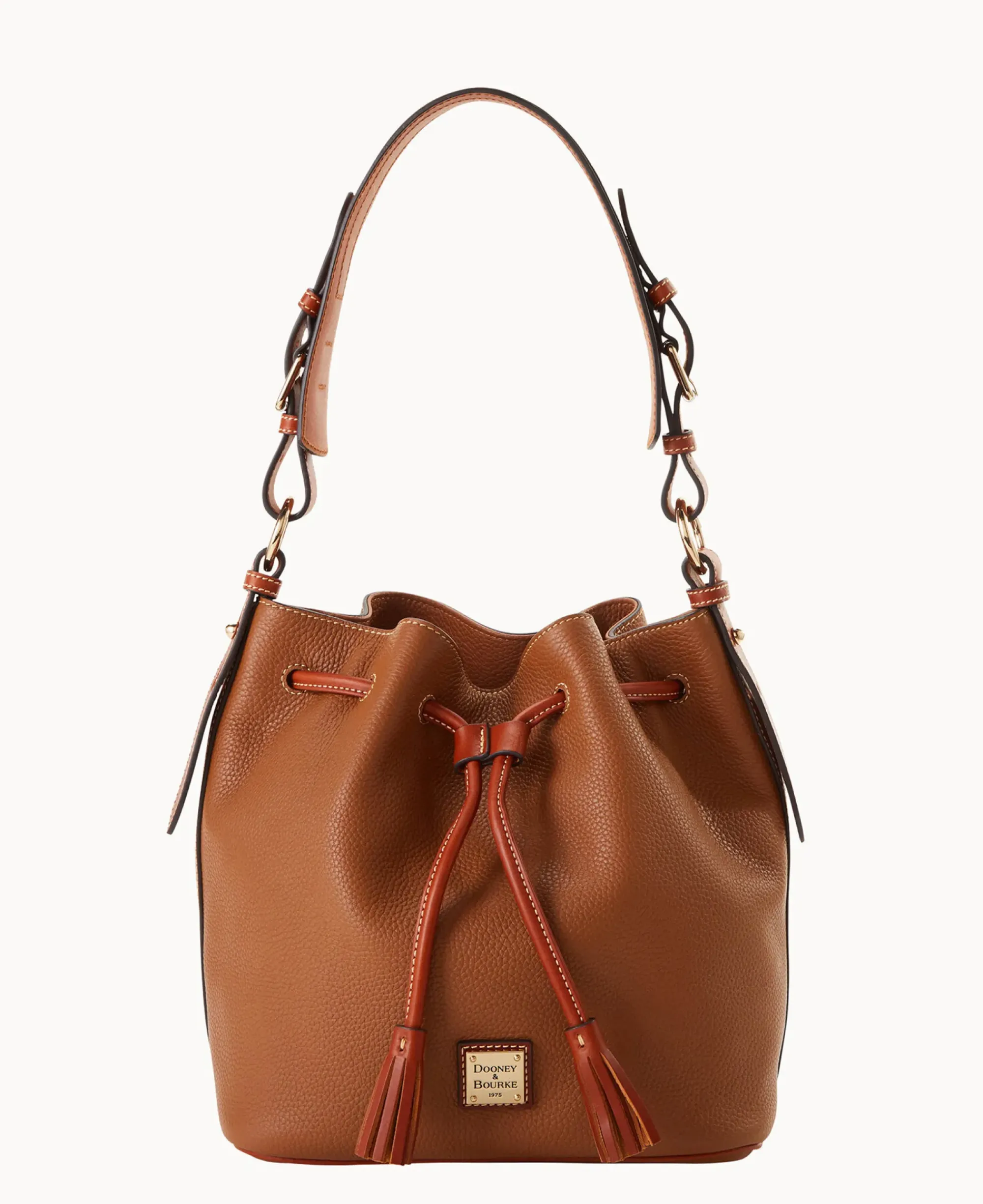Dooney & Bourke The Pebble Grain Collection|Pebbled Leather<Pebble Grain Drawstring Caramel