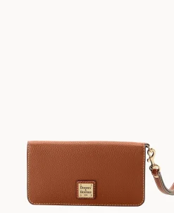 Dooney & Bourke The Pebble Grain Collection|Grab and Go<Pebble Grain Fey Phone Wristlet Caramel