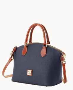 Dooney & Bourke The Pebble Grain Collection|Pebbled Leather<Pebble Grain Geena Satchel Midnight Blue