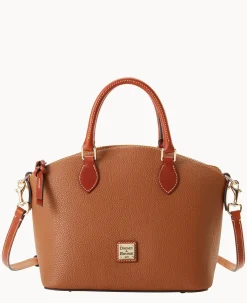 Dooney & Bourke The Pebble Grain Collection|Pebbled Leather<Pebble Grain Geena Satchel Caramel