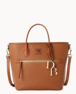 Dooney & Bourke The Pebble Grain Collection|Ready For the Getaway<Pebble Grain Handle Tote Caramel