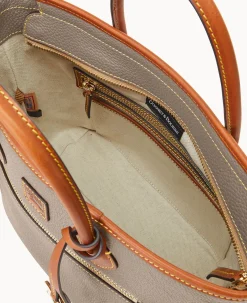 Dooney & Bourke The Pebble Grain Collection|Ready For the Getaway<Pebble Grain Handle Tote Taupe