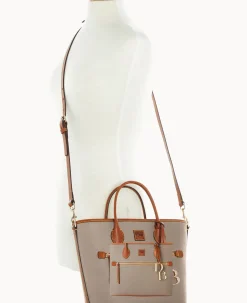 Dooney & Bourke The Pebble Grain Collection|Ready For the Getaway<Pebble Grain Handle Tote Taupe