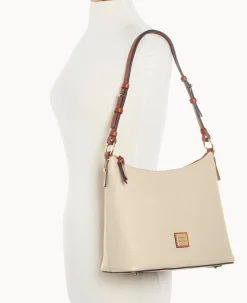 Dooney & Bourke The Pebble Grain Collection|Pebbled Leather<Pebble Grain Hobo Bone