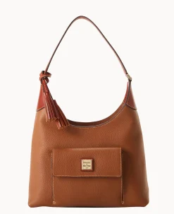 Dooney & Bourke The Pebble Grain Collection|Pebbled Leather<Pebble Grain Hobo Caramel