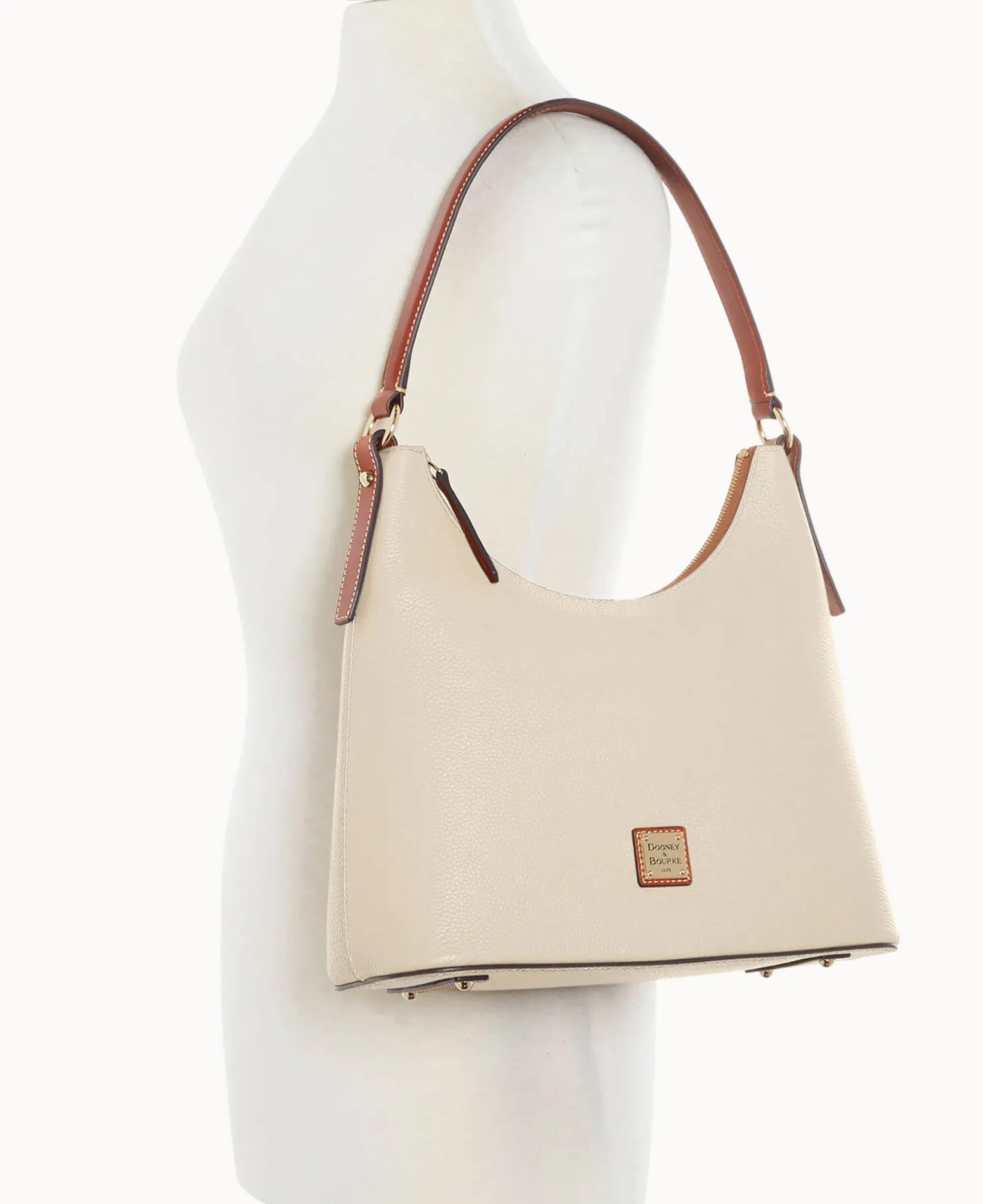 Dooney & Bourke The Pebble Grain Collection|Pebbled Leather<Pebble Grain Hobo Bone