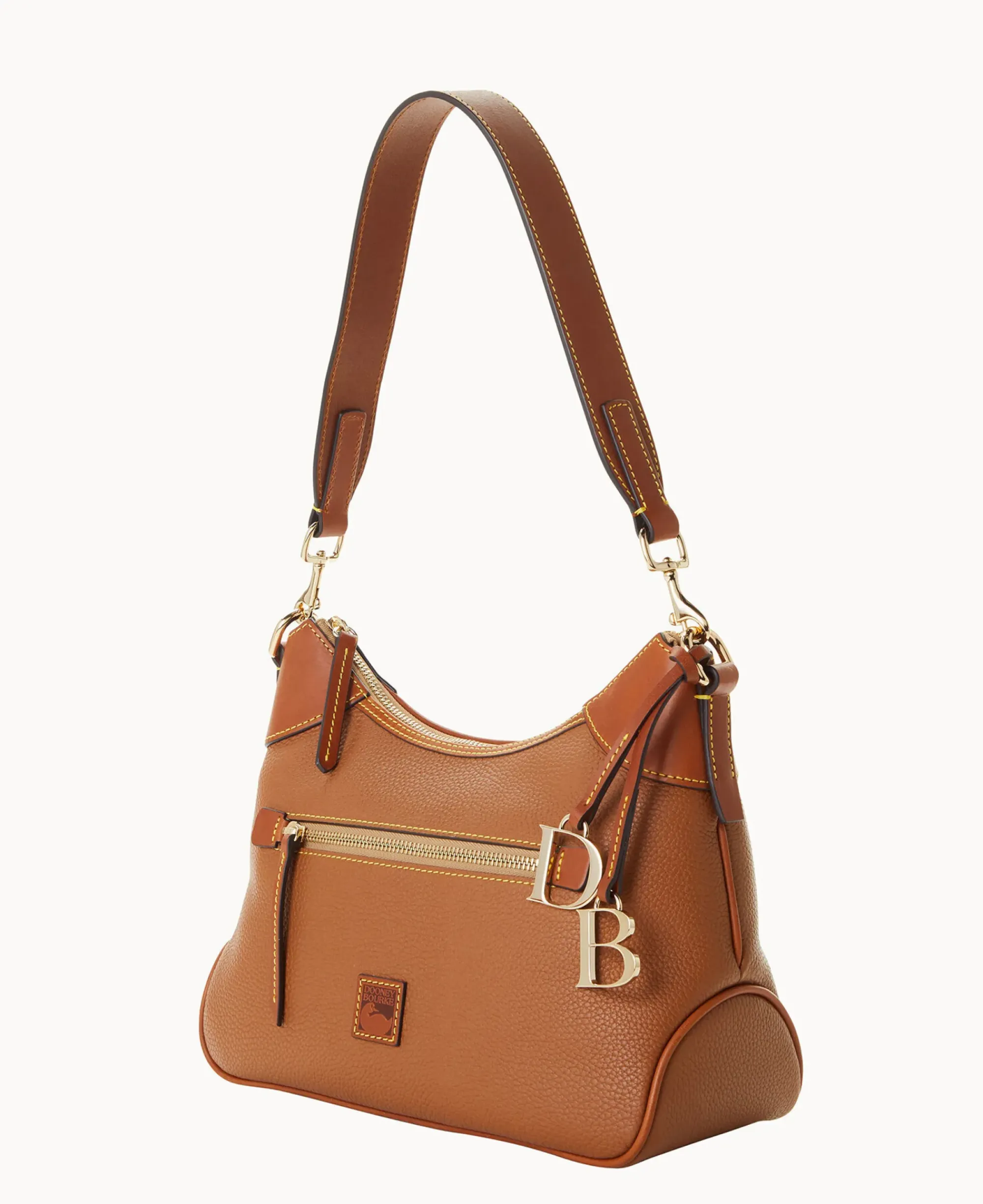 Dooney & Bourke The Pebble Grain Collection|Ready For the Getaway<Pebble Grain Hobo Caramel