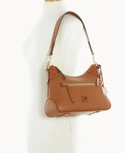 Dooney & Bourke The Pebble Grain Collection|Ready For the Getaway<Pebble Grain Hobo Caramel