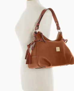 Dooney & Bourke The Pebble Grain Collection|Pebbled Leather<Pebble Grain Hobo Caramel