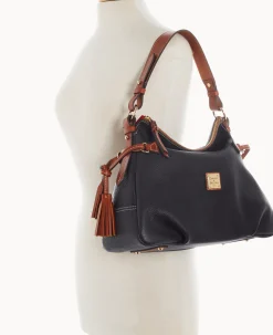 Dooney & Bourke The Pebble Grain Collection|Pebbled Leather<Pebble Grain Hobo Black
