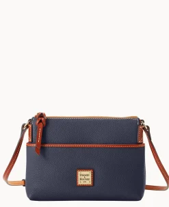 Dooney & Bourke Mini Bags|Shoulder Bags<Pebble Grain Katie Crossbody Midnight Blue