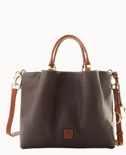 Dooney & Bourke The Pebble Grain Collection|Pebbled Leather<Pebble Grain Large Barlow Brown Tmoro