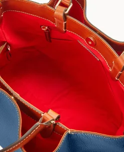 Dooney & Bourke The Pebble Grain Collection|Pebbled Leather<Pebble Grain Large Barlow Jeans