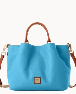Dooney & Bourke The Pebble Grain Collection|Pebbled Leather<Pebble Grain Large Barlow Sky Blue