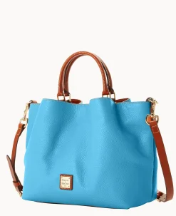 Dooney & Bourke The Pebble Grain Collection|Pebbled Leather<Pebble Grain Large Barlow Sky Blue