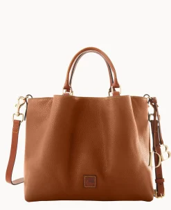 Dooney & Bourke The Pebble Grain Collection|Pebbled Leather<Pebble Grain Large Barlow Caramel