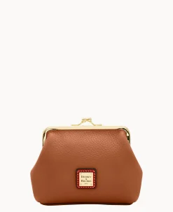 Dooney & Bourke The Pebble Grain Collection|Clutches<Pebble Grain Large Frame Purse Caramel