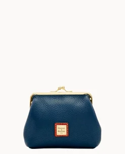Dooney & Bourke The Pebble Grain Collection|Clutches<Pebble Grain Large Frame Purse Midnight Blue