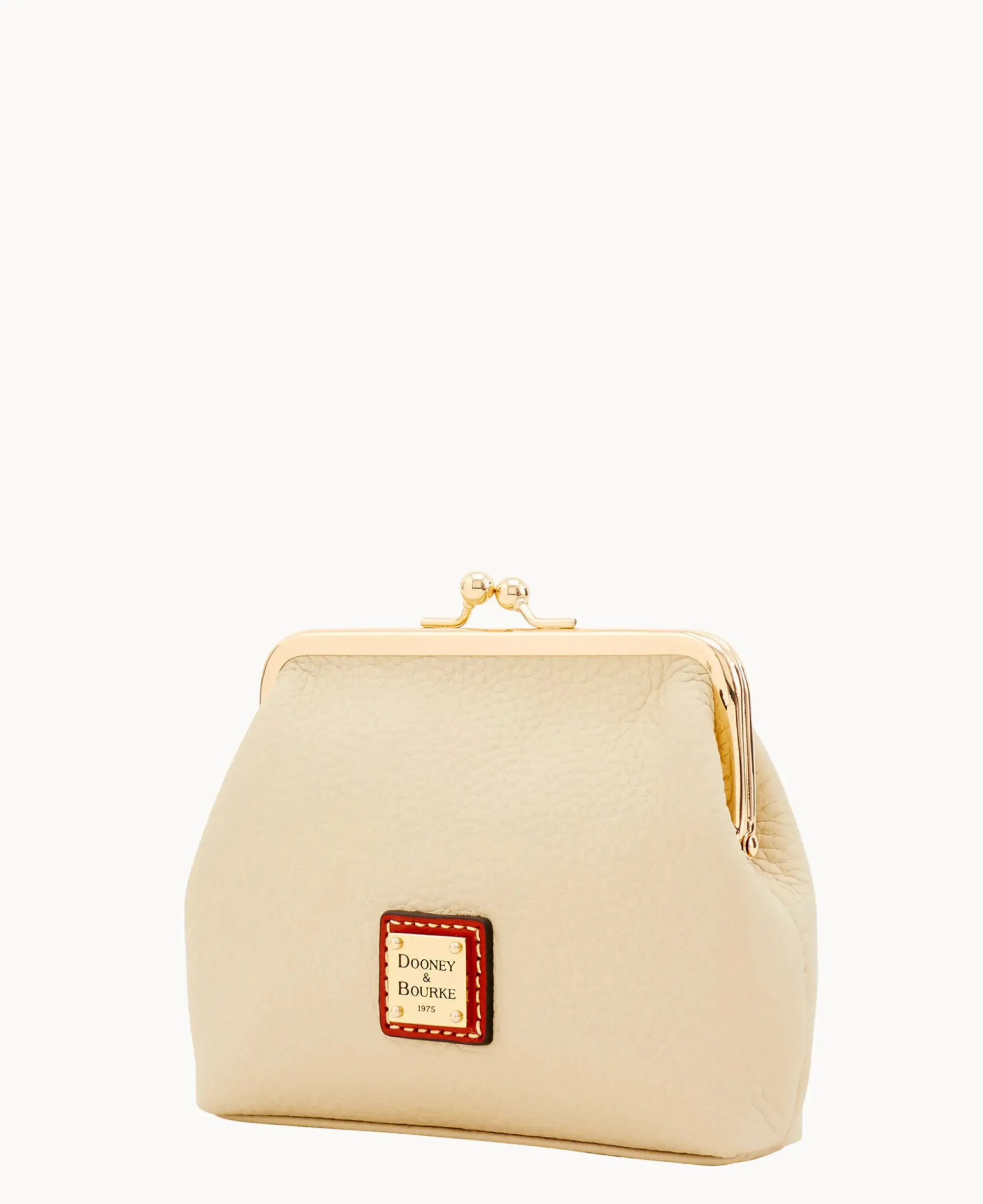 Dooney & Bourke The Pebble Grain Collection|Grab and Go<Pebble Grain Large Framed Purse Bone