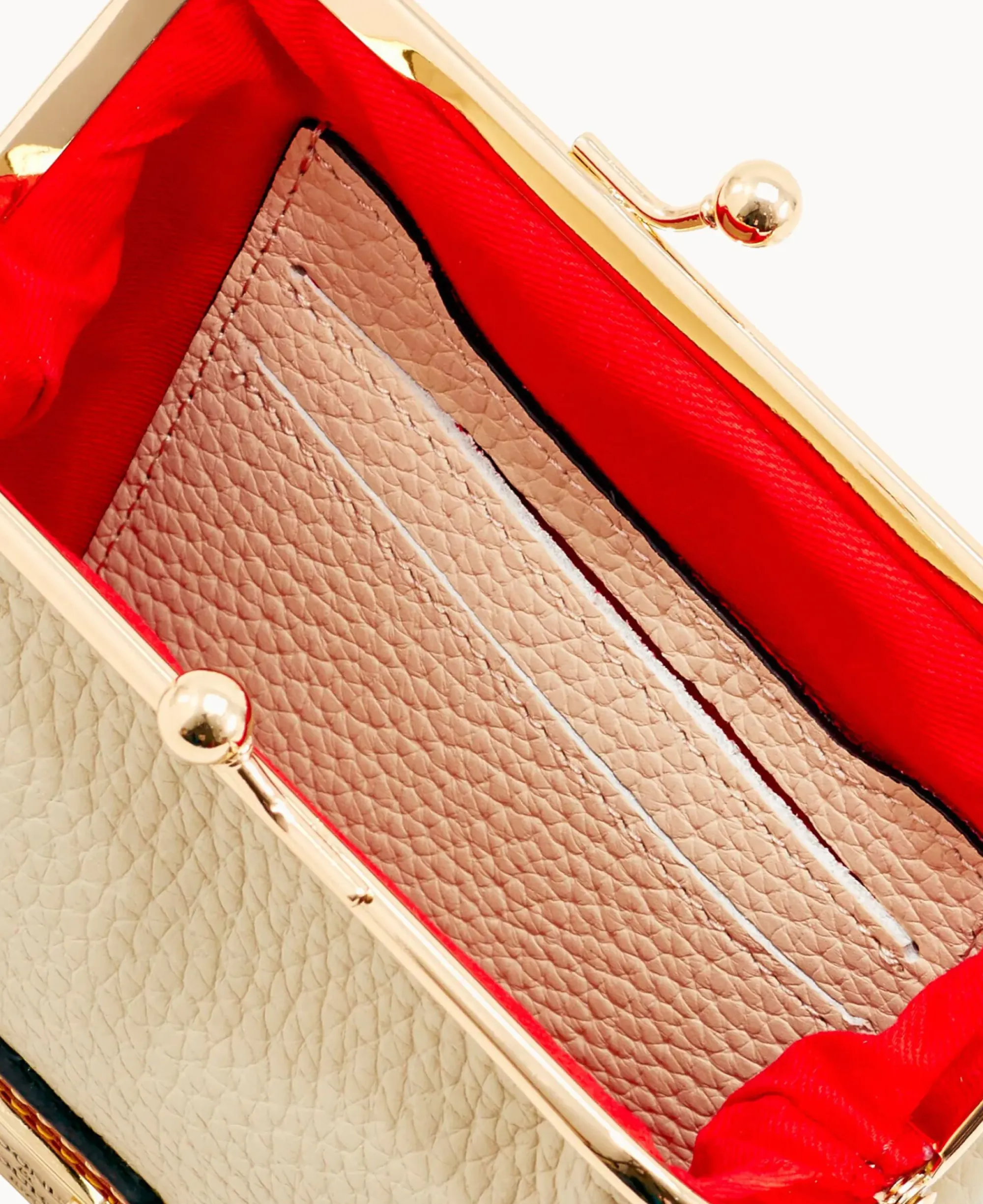 Dooney & Bourke The Pebble Grain Collection|Grab and Go<Pebble Grain Large Framed Purse Bone
