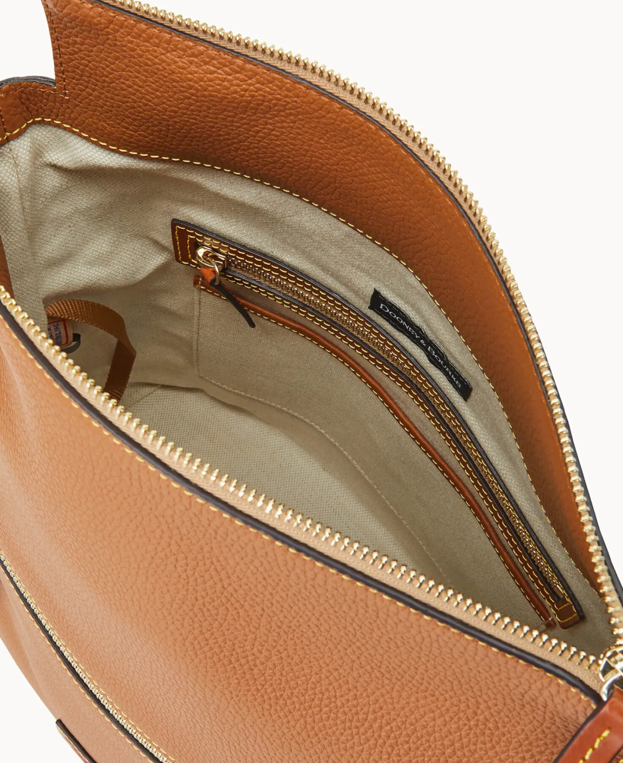 Dooney & Bourke The Pebble Grain Collection|Ready For the Getaway<Pebble Grain Large Sac Caramel