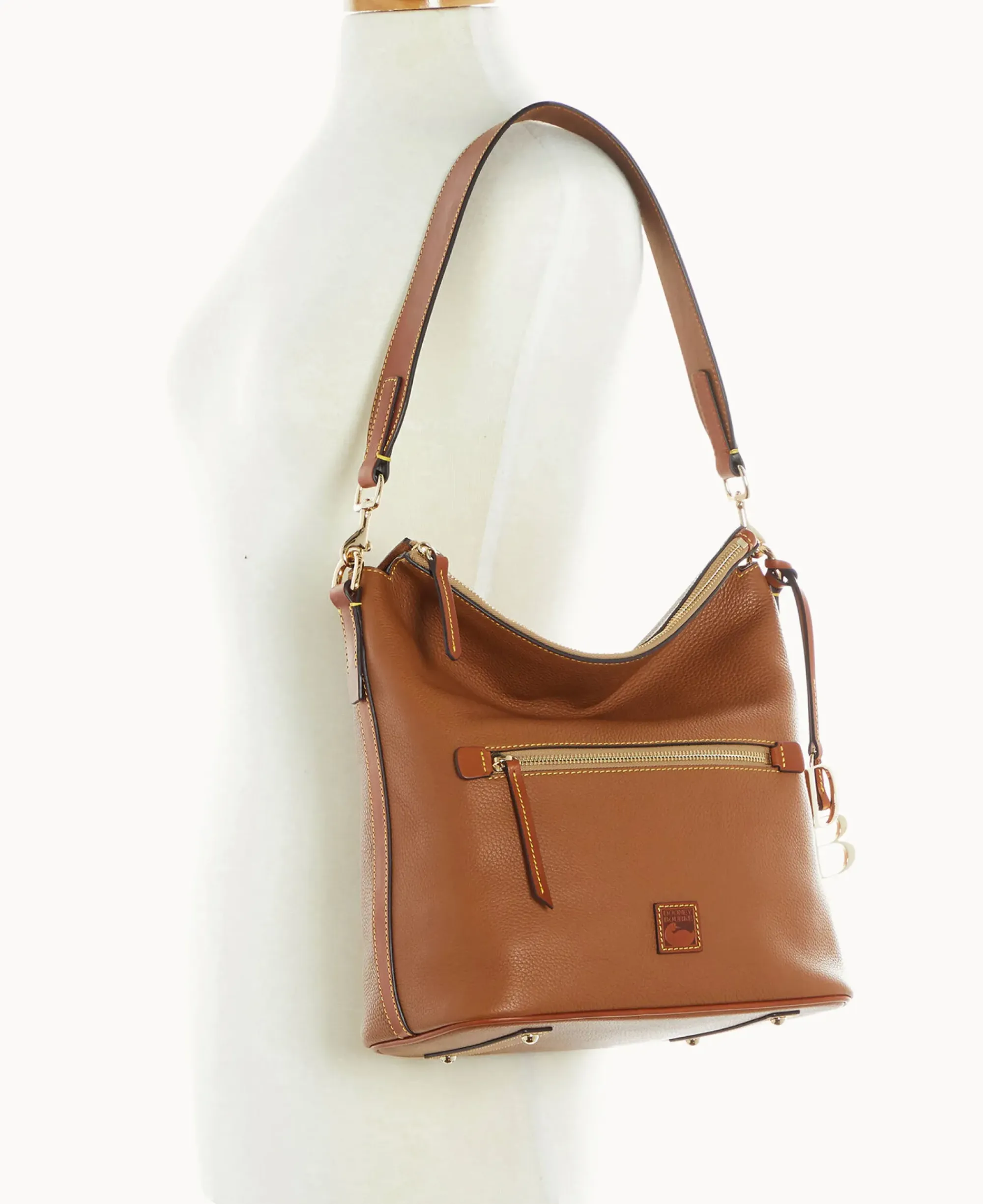 Dooney & Bourke The Pebble Grain Collection|Ready For the Getaway<Pebble Grain Large Sac Caramel