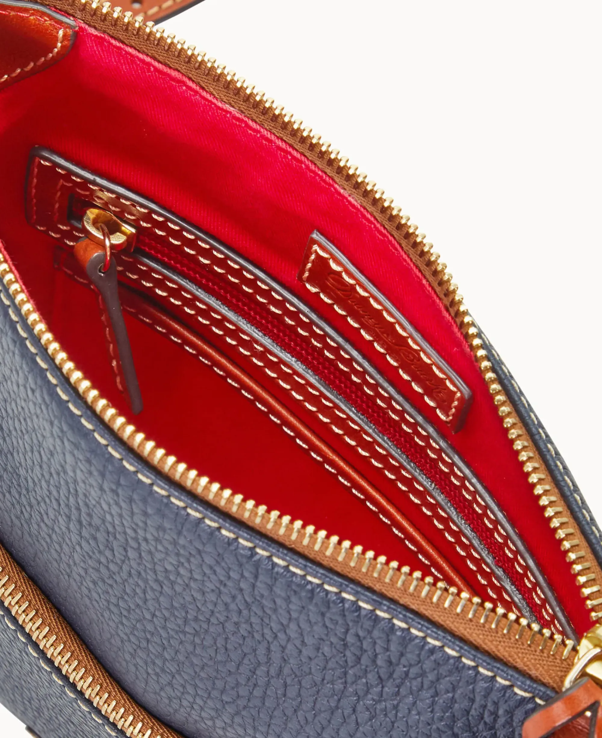 Dooney & Bourke The Pebble Grain Collection|Pebbled Leather<Pebble Grain Letter Carrier Midnight Blue